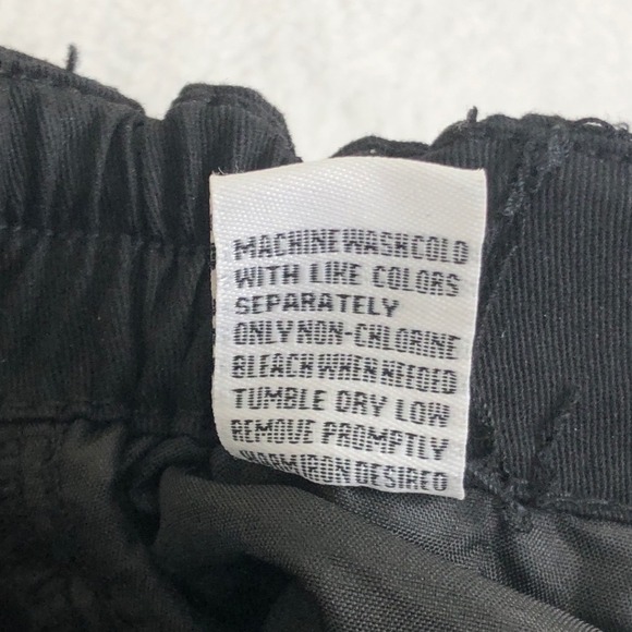 DISCLOSURE Wide Leg Cargo Pants Sz 29 9 Black Relaxed Utility Pockets Hip Hop - Picture 12 of 12